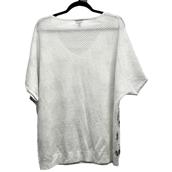 TORRID Skull Short Sleeve Knit Top Sz 3 - Picture 2 of 11